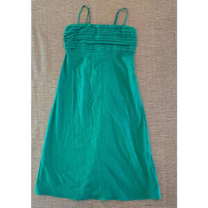 ABERCROMBIE & FITCH Linen Blend Empire Long Maxi Dress Detachable Straps L NWT